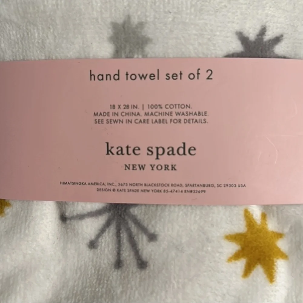 New Kate Spade Hand Towels